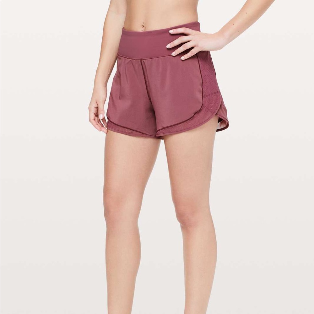 Lululemon Over & Above 4” Train Shorts Purple/Pink